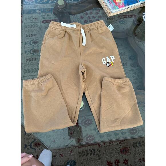 Gap X Disney Kids' Mickey Mouse Logo Jogger Sweatpants Size Medium - Picture 2 of 6